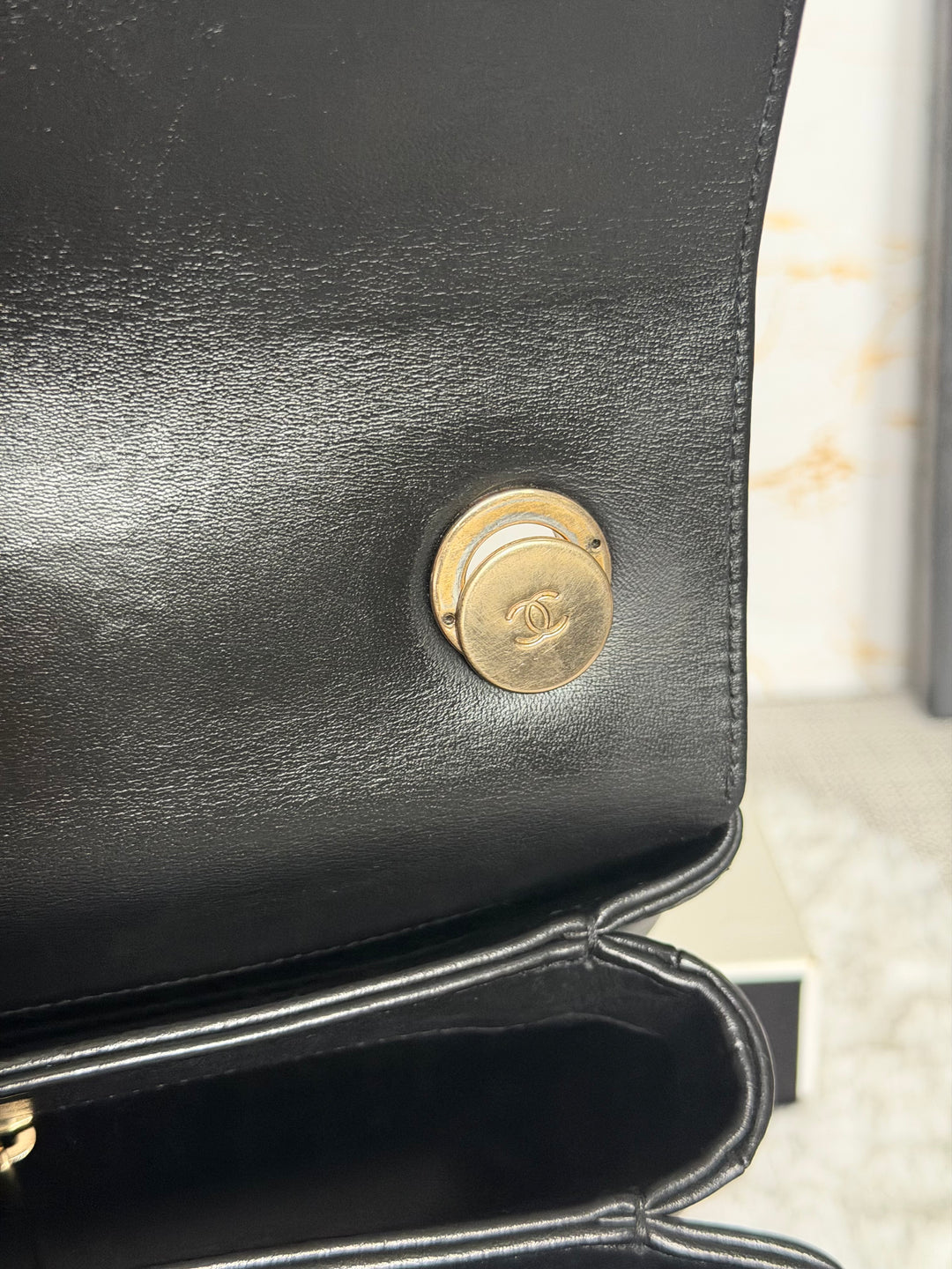 CHANEL Black Lambskin LGHW Trendy CC Flap Bag size SMALL with Non detachable Shoulder strap 2023