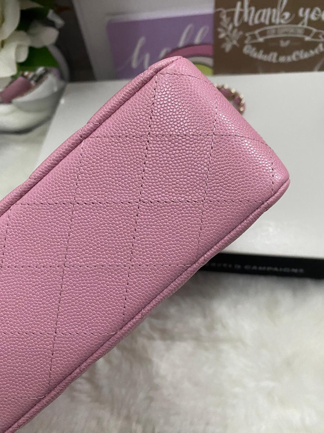CHANEL 22S 2022 Dark Pink Caviar LGHW Medium ML Timeless Classic Double Flap Bag