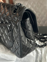 Load image into Gallery viewer, CHANEL So Black Glazed Calf Skin So Black Hardware series 30 Small classic double flap bag
