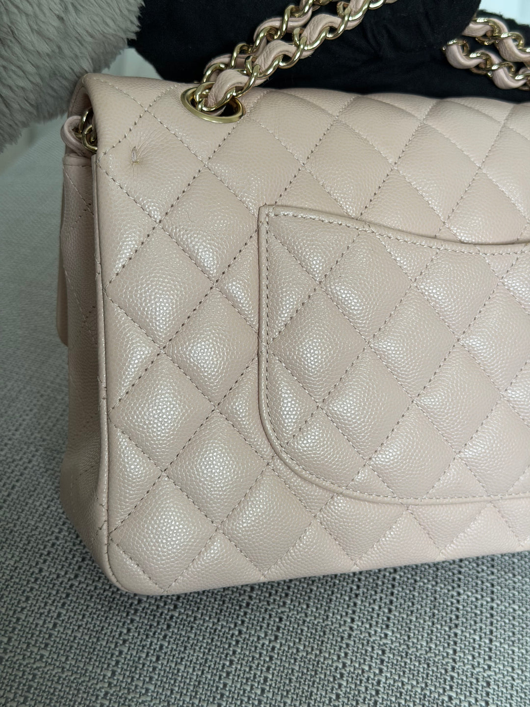 CHANEL 21C 2021 Rose Clair Caviar LGHW Medium ML 11.12 Timeless Classic Double Flap Bag