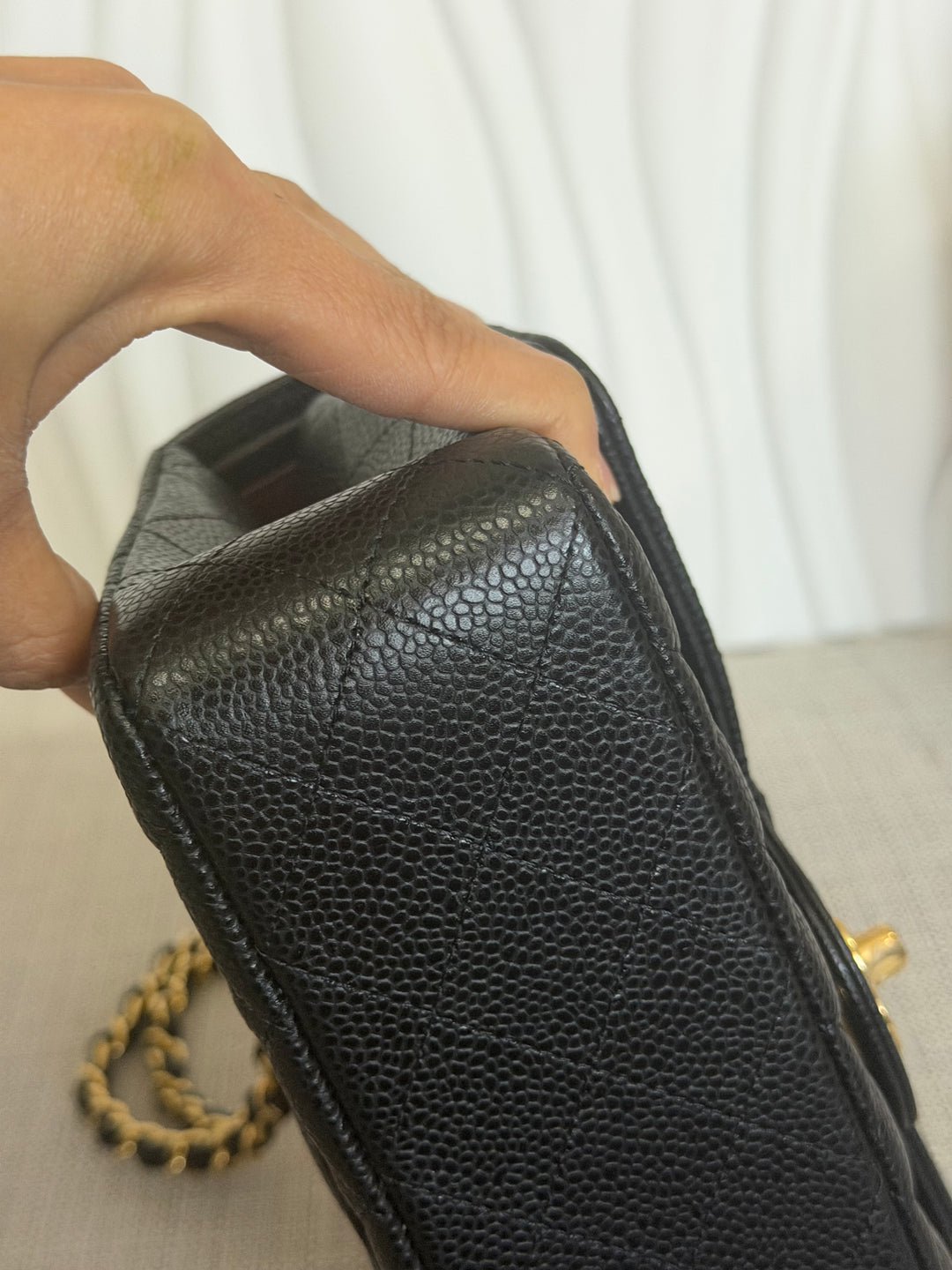 CHANEL Black Caviar GHW SMALL Timeless Classic Double Flap Bag 2022