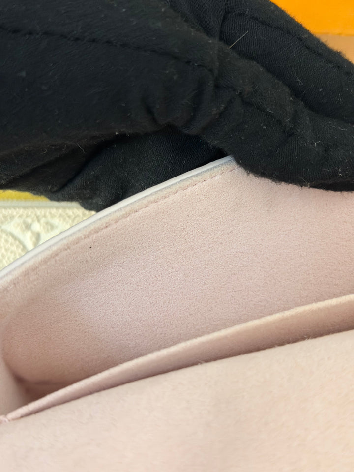 LOUIS VUITTON LV Pochette Felicie 2022 Pink/Beige/Yellow Emprinte Leather