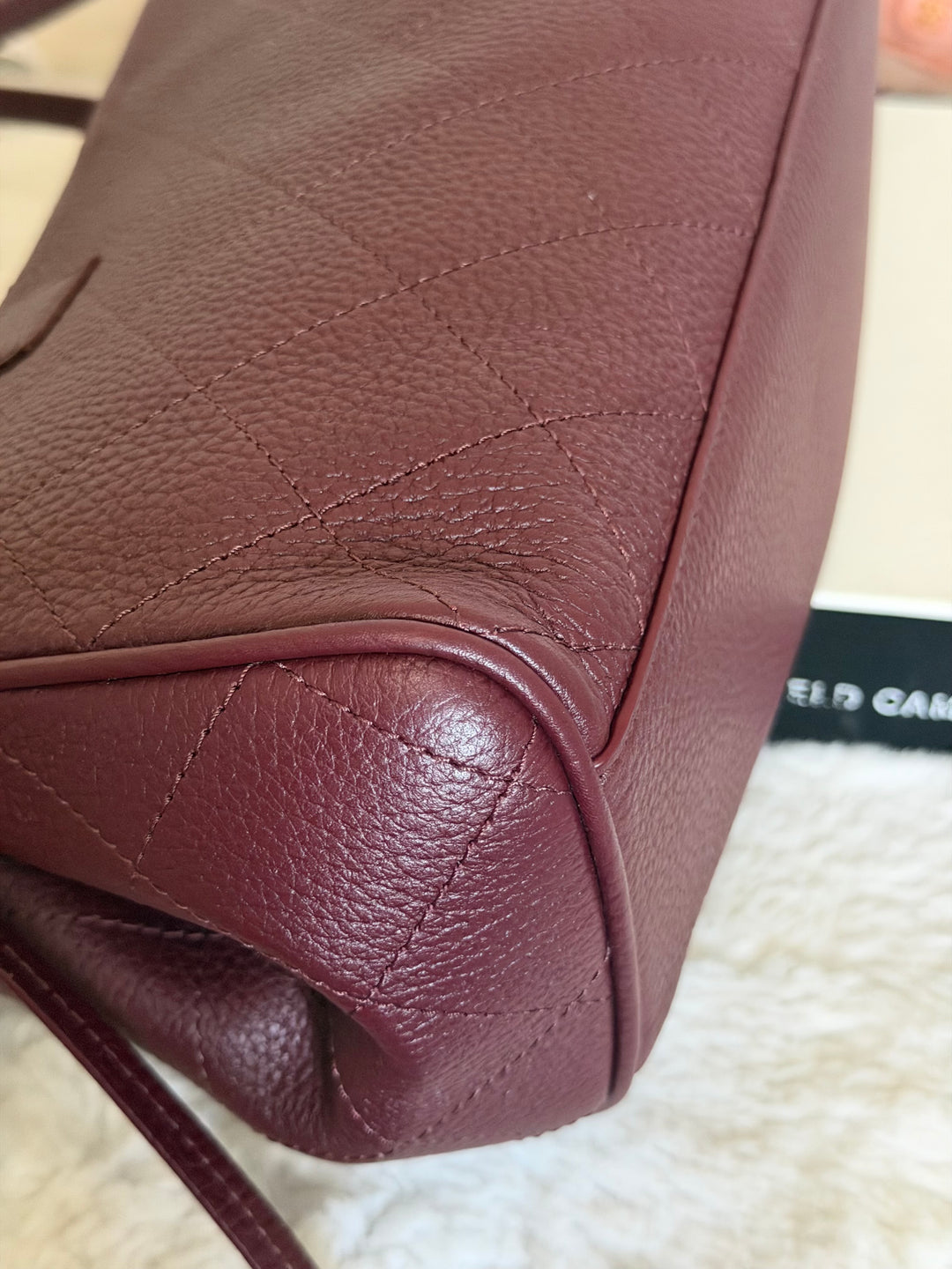 CHANEL Burgundy Caviar LGHW Urban Essentials East West Shopping Tote Bag size Small Matthieu Blazy 26S 2026