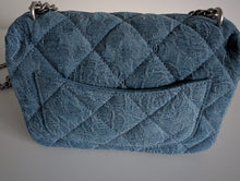Load image into Gallery viewer, CHANEL Denim Sweetheart Adjustable Chain Silver Hardware Mini Flap Bag
