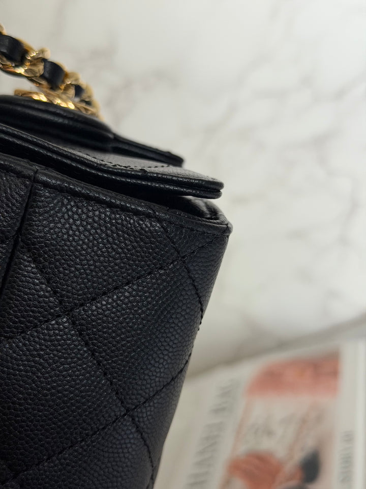 CHANEL Mini 25 Hobo Bag in Black Caviar Shiny GHW 2026 26A/B