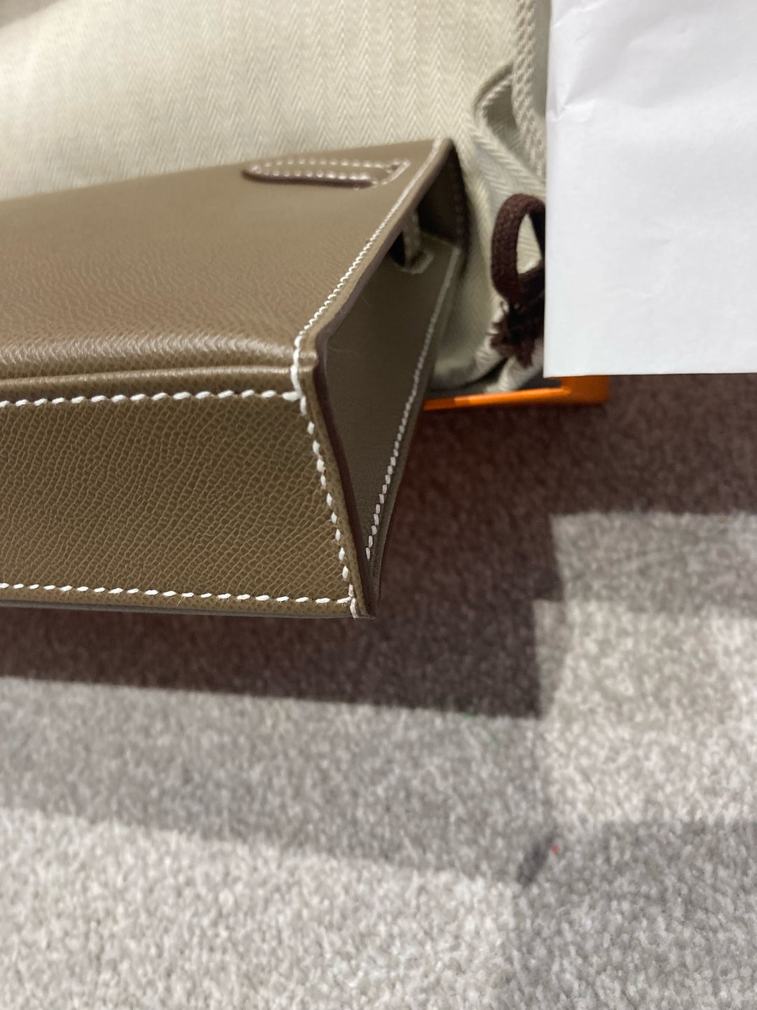 Hermes Kelly Elan EtoupeVeau Madame Leather GHW Stamp Z (2025)