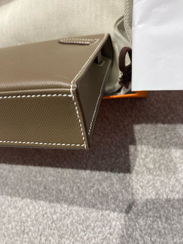 Hermes Kelly Elan EtoupeVeau Madame Leather GHW Stamp Z (2025)