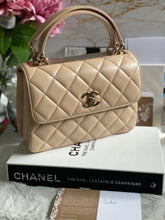 Load image into Gallery viewer, Chanel series 31 (2021) 21S Beige Lambskin LGHW Small Trendy CC Flap Bag with non detachable shoulder strap
