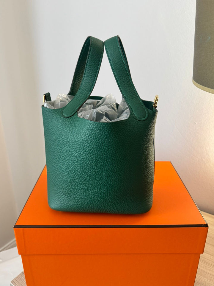 Hermes Picotin 18 Vert Moyen Leather GHW