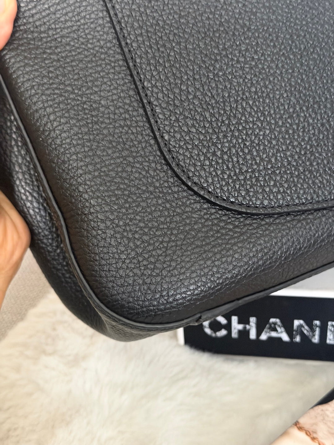 WA/Email to purchase only- CHANEL Matthieu Blazy Maxi 32 cms Flap Bag in Black Caviar SHW 2026