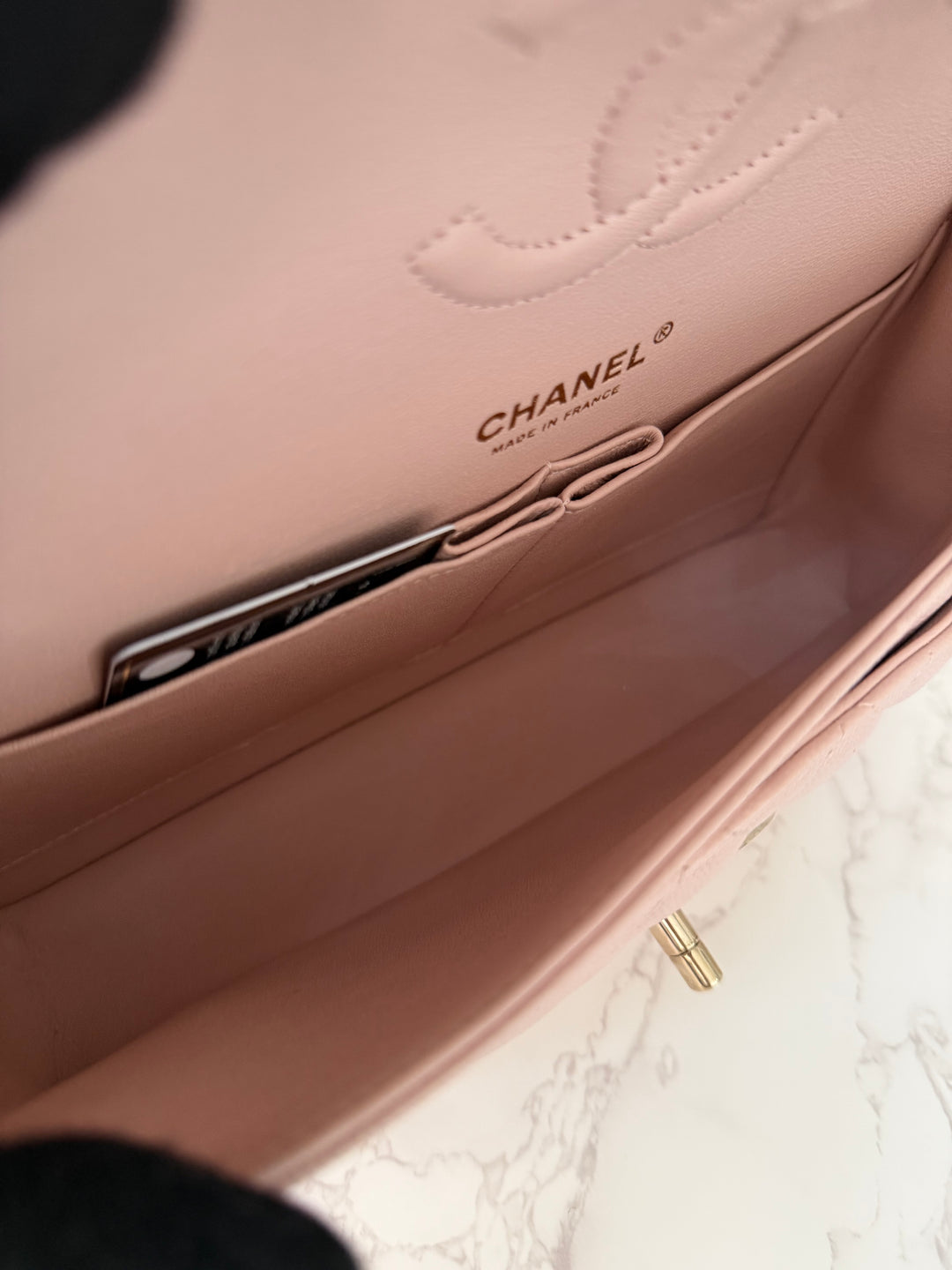 CHANEL 21C 2021 Rose Clair Caviar LGHW Medium ML 11.12 Timeless Classic Double Flap Bag