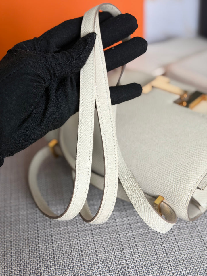 Hermès Constance 18 Mini Constance Craie Epsom Leather RGHW