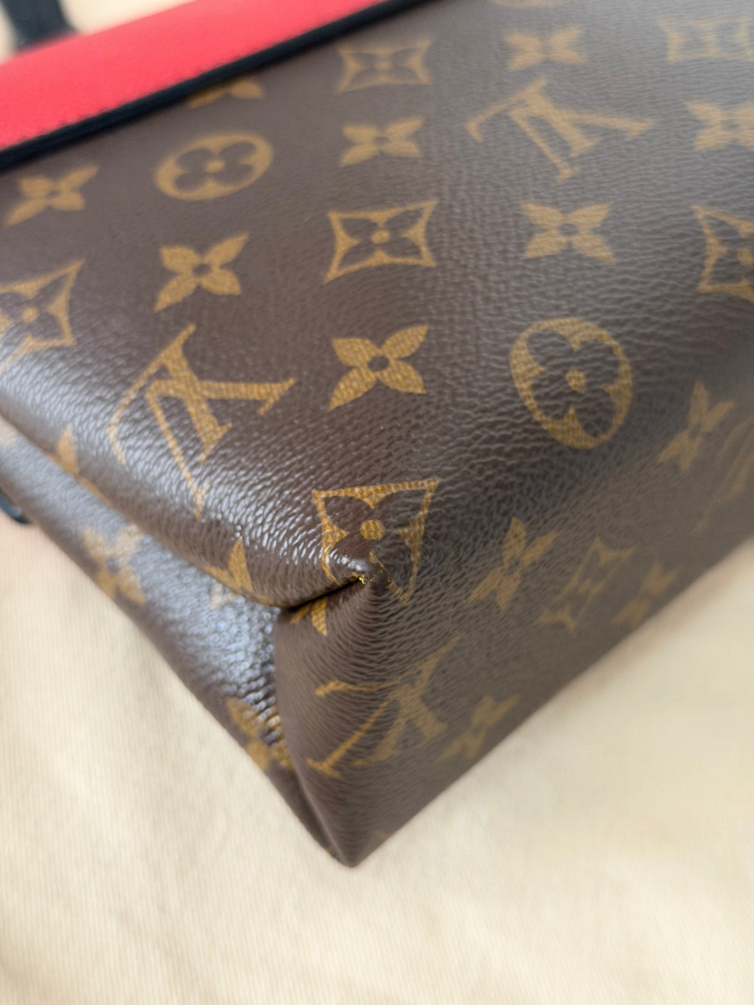 LOUIS VUITTON LV Saint St Placide In Monogram Canvas/Cherry Red