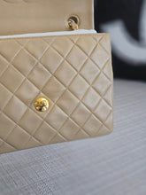 Load image into Gallery viewer, Chanel series 1 Beige Lambskin 24K GHW Vintage Mini Flap Bag
