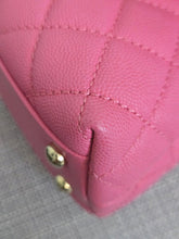 Load image into Gallery viewer, Chanel series 31 21P 2021 Pre Spring/Summer Collection Pink Caviar Coco Handle Flap Bag with Top Handle and Detachable Strap size Small
