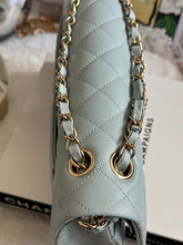 Load image into Gallery viewer, Chanel 22P Blue Caviar LGHW Medium ML Timeless Classic Double Flap Bag
