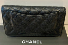 Load image into Gallery viewer, Chanel series 23 2016 Black caviar GHW Bi Fold Yen Wallet
