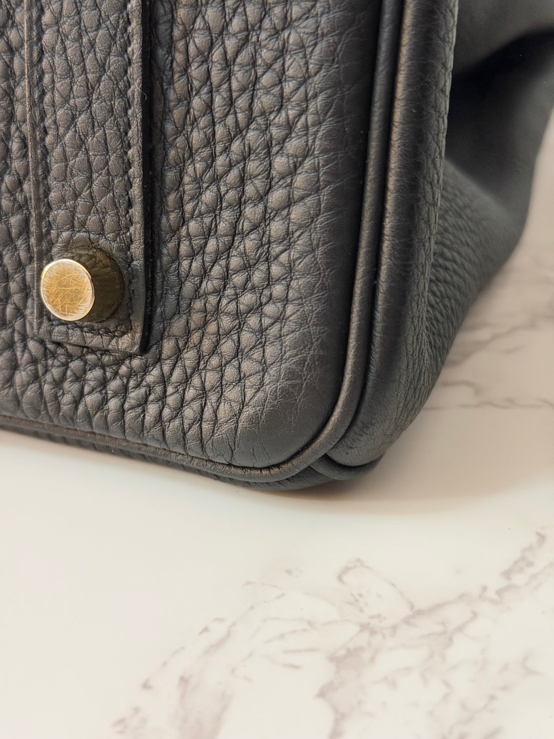 Hermes Birkin 35 Noir Black Togo Leather GHW Stamp T 2015