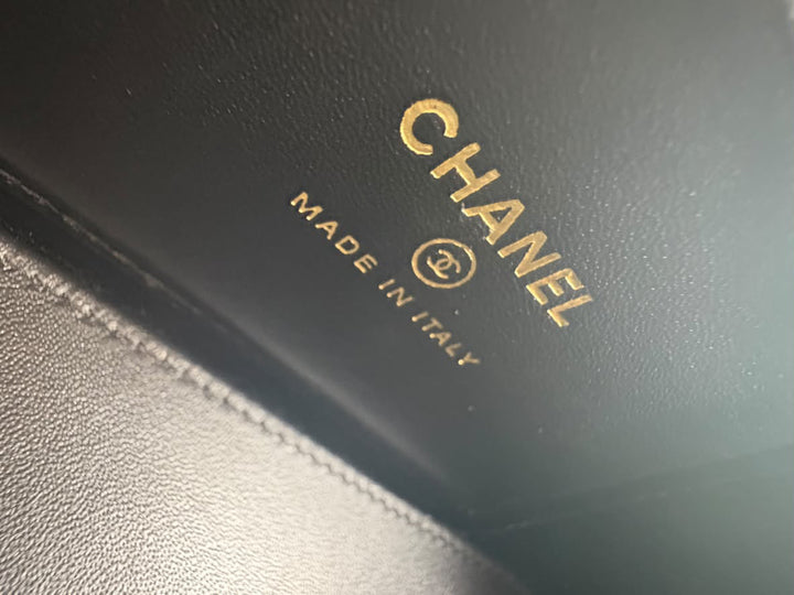 CHANEL 26A Croc Embossed Calf Skin Vanity with top handle Shiny GHW 2026