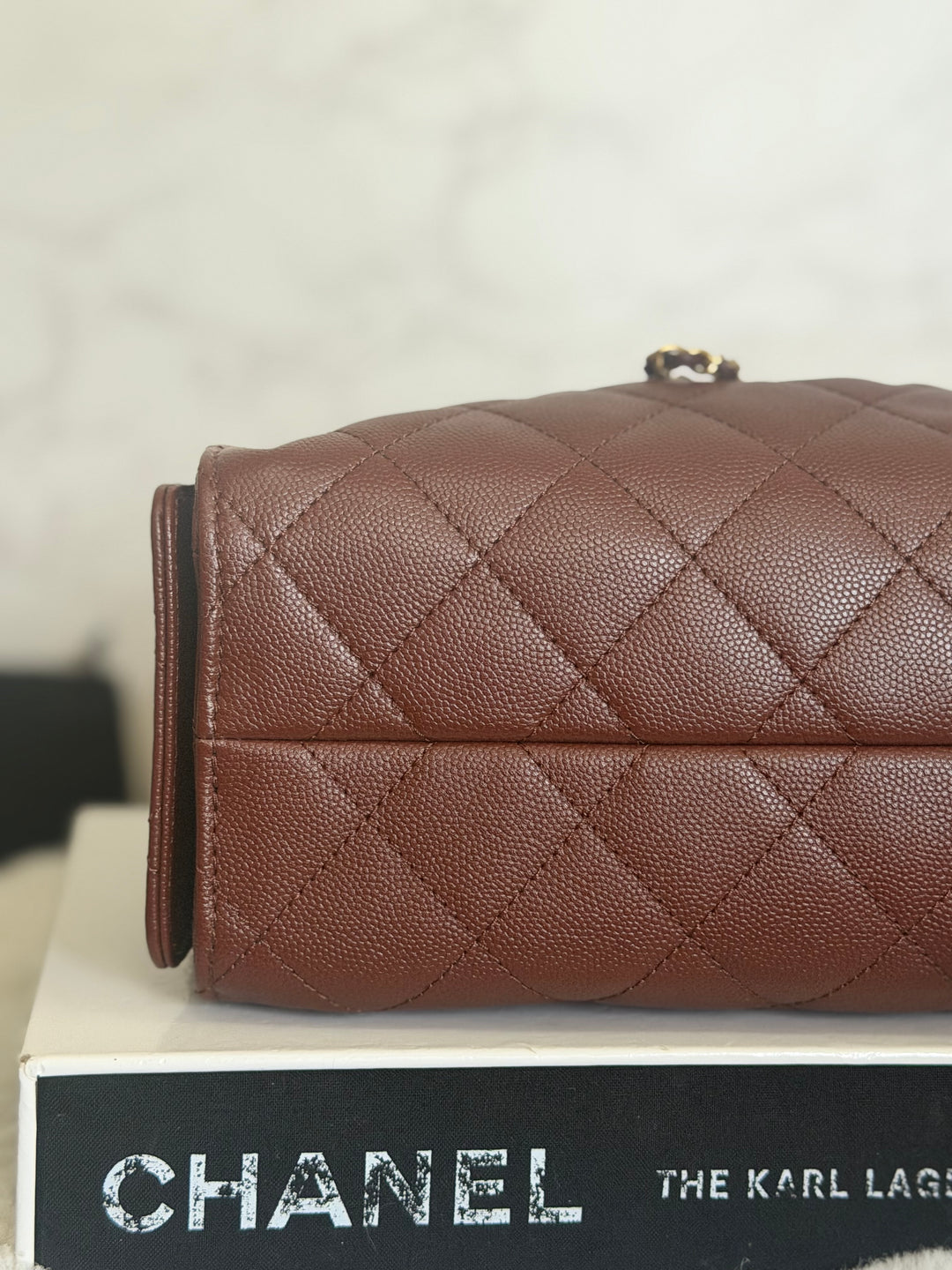 CHANEL 26S Brown Caviar Mini 25 Hobo Bag with Aged GHW 2026