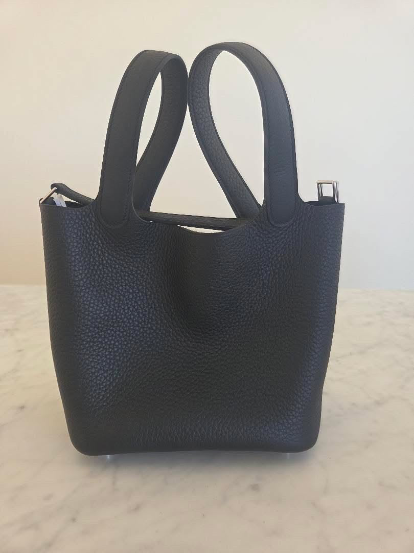 Hermes Picotin 18 Noir Black PHW Palladium Hardware Stamp K 2025