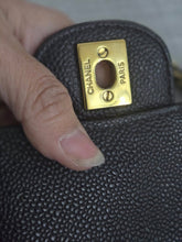 Load image into Gallery viewer, Chanel series 16 circa 2012 Black Caviar 11.12 Medium ML Timeless Classic Double Flap Bag with GHW
