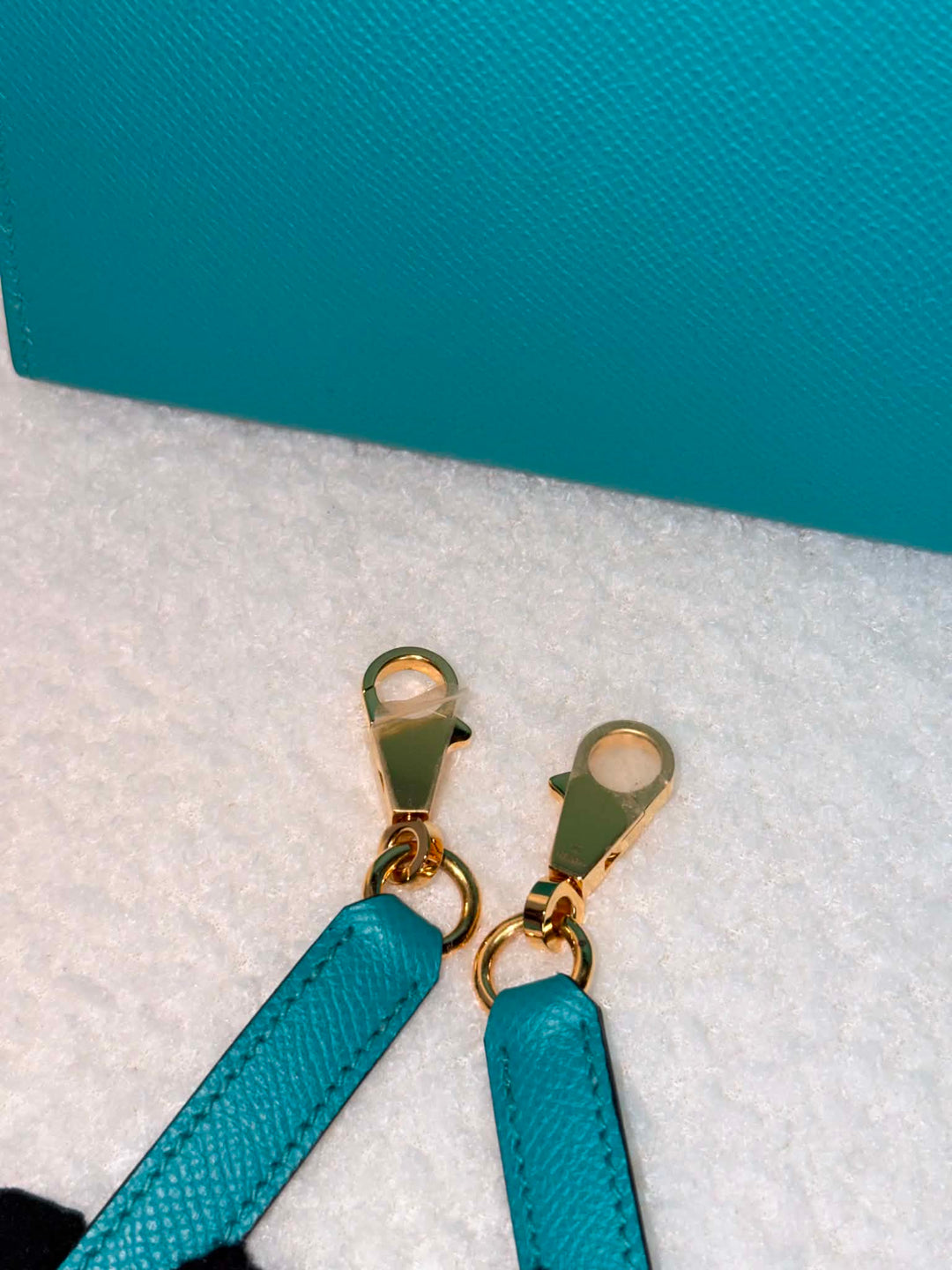 HERMÈS Kelly 28 Epsom Leather Sellier Special Order Bleu Paon GHW Stamp D 2019