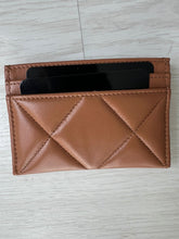 Load image into Gallery viewer, Chanel 19 Flat card holder in Caramel Lambskin GHW
