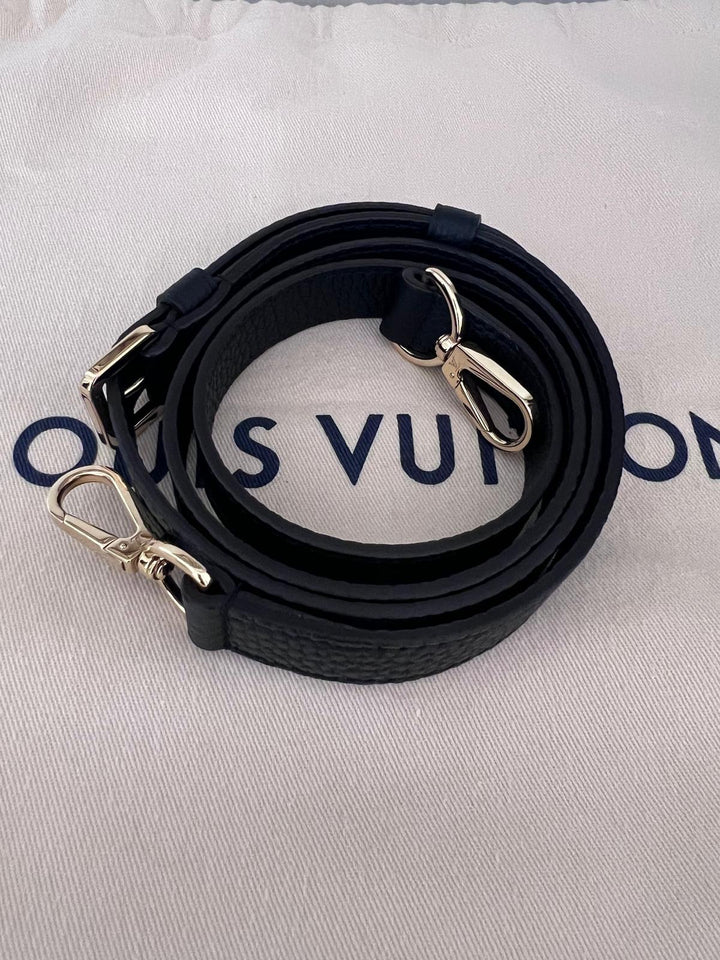 LOUIS VUITTON LV Black Caviar GHW Capucines BB