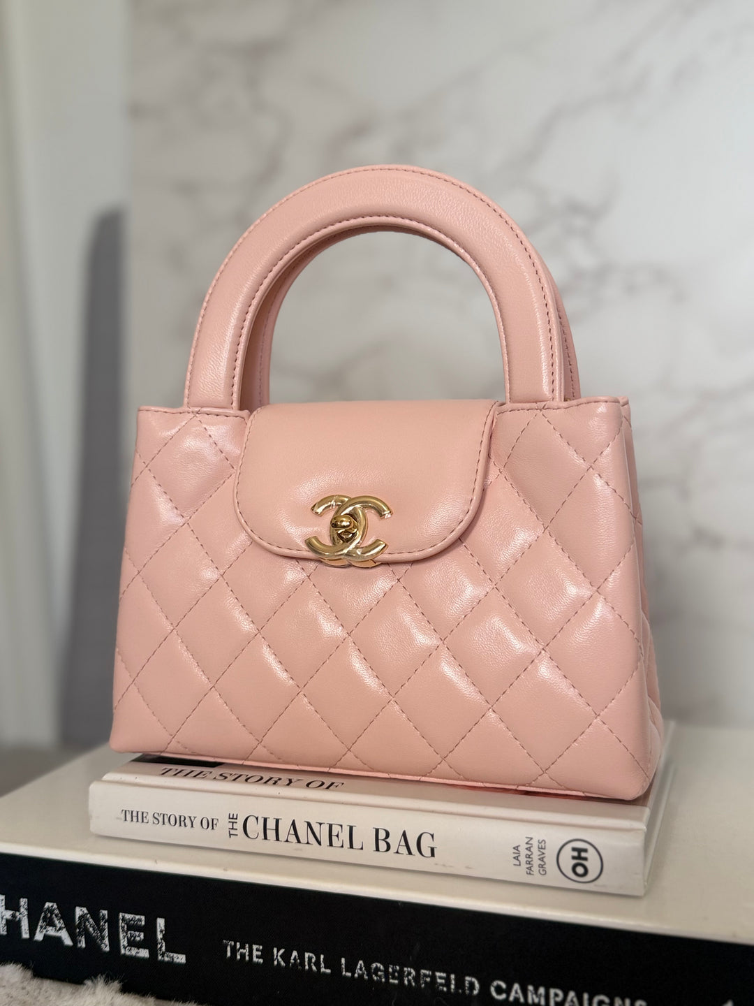 CHANEL 26B Light Pink Calf Skin Kelly Shopping Bag size Small 19 cms 2026