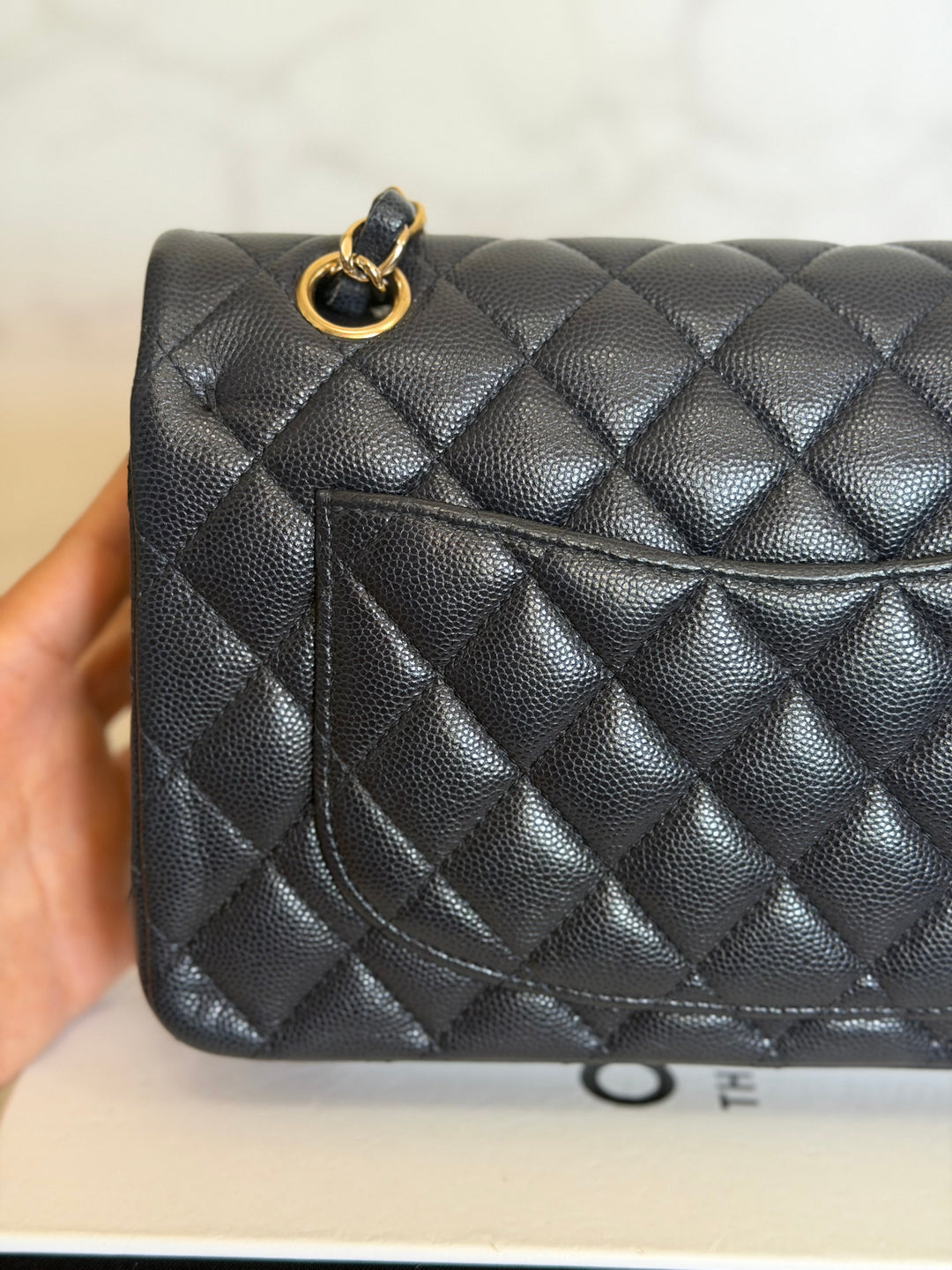 CHANEL series 31 Dark Navy Caviar LGHW Small Timeless Classic Double Flap Bag 2020/2021