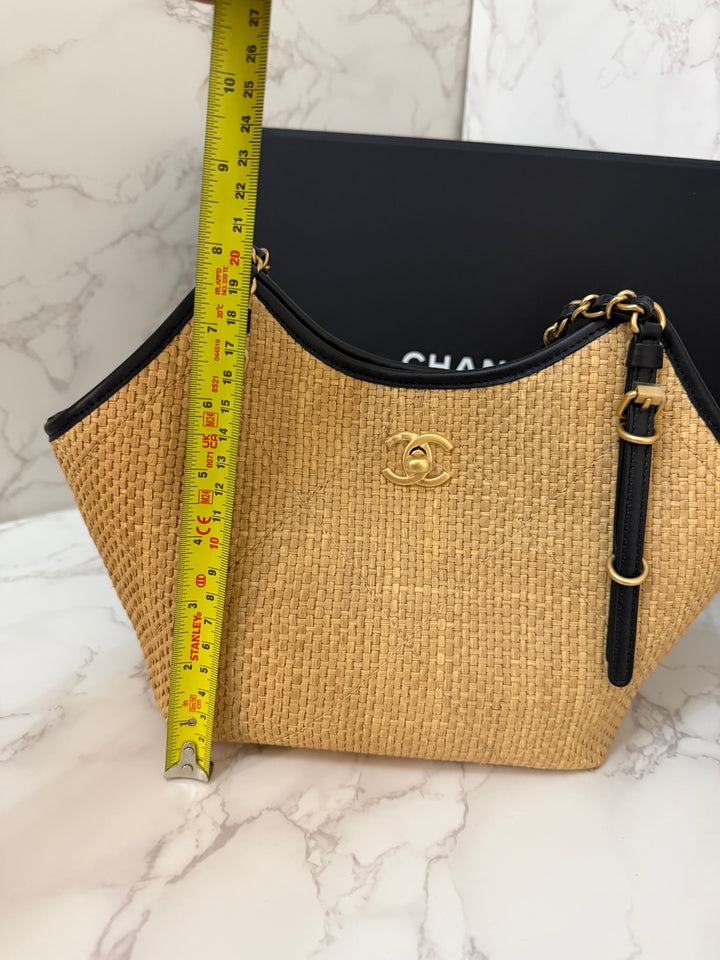CHANEL 25K Raffia Small Tote Bag 2025