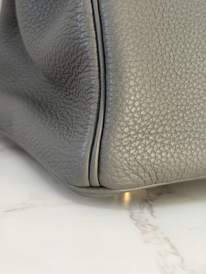 Hermes Birkin 30 Gris Meyer Togo Leather GHW Stamp U 2022