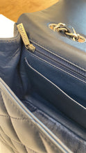 Load image into Gallery viewer, CHANEL Series 13 Navy Lambskin SHW Single Flap Jumbo Classic Bag
