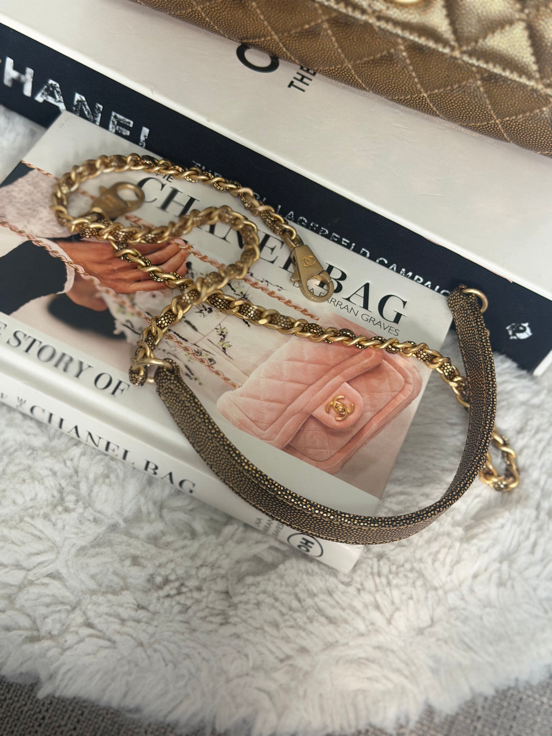CHANEL series 28 19A Metallic Bronze Gold Caviar Aged GHW Coco Handle Flap Bag size SMALL with detachable shoulder strap 2019