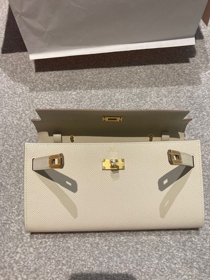 Hermes Kelly To go in Craiae Epsom leather with Gold Hardware