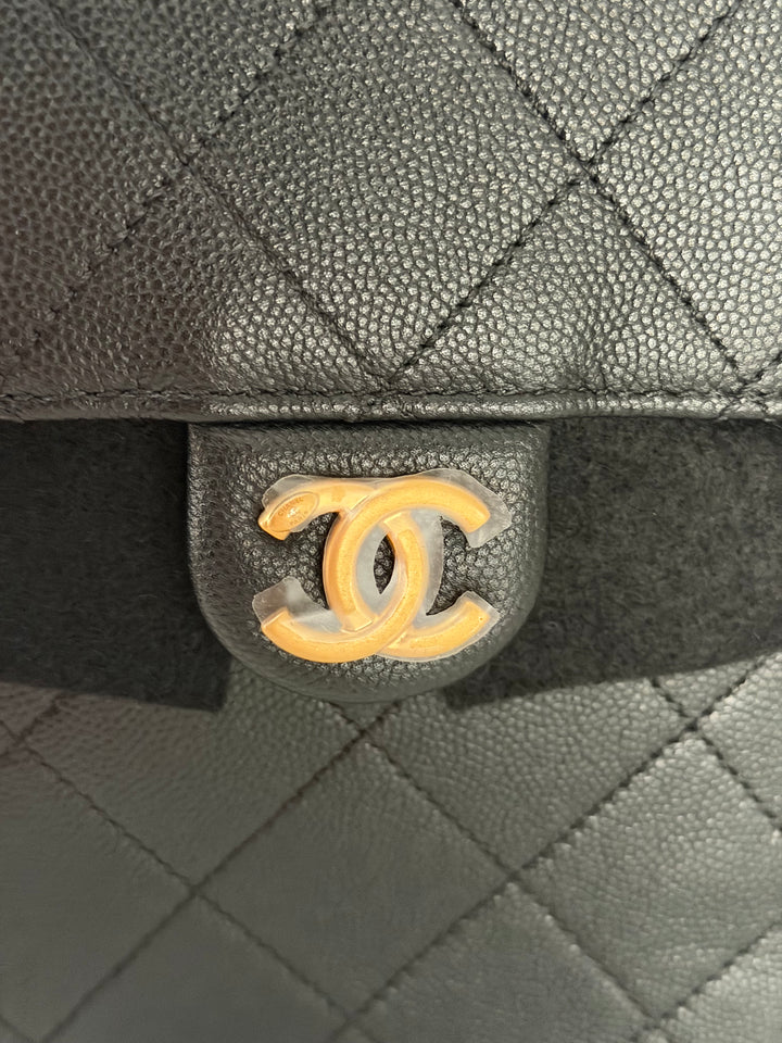 CHANEL 25 2025 size SMALL in Black Caviar Aged GHW Hobo Bag
