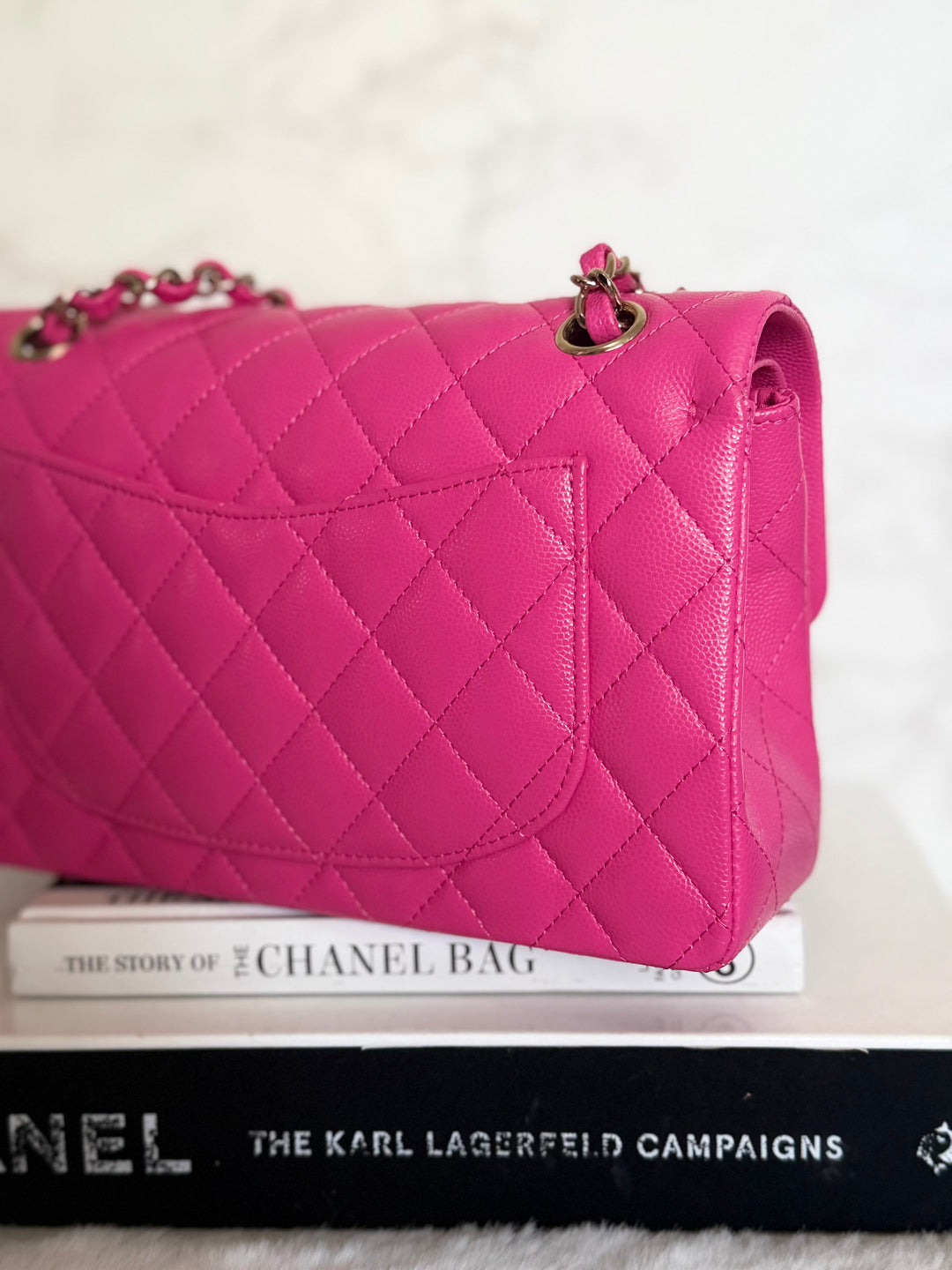 CHANEL 22P/K Hot Barbie Pink Caviar LGHW Small Timeless Classic Double Flap Bag 2022