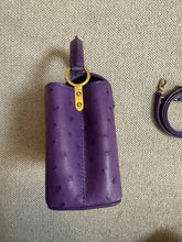 Load image into Gallery viewer, LOUIS VUITTON LV Mini Capucines LGHW Amethyst Ostrich Leather with detachable strap
