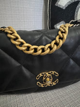 Load image into Gallery viewer, Chanel 19 Flap Bag from series 31 2021 in Black Lambskin Mixed Metal GHW Size Small
