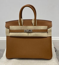 Load image into Gallery viewer, Hermes Birkin 25 Gold Togo Leather Palladium hardware Stamp W (2025)
