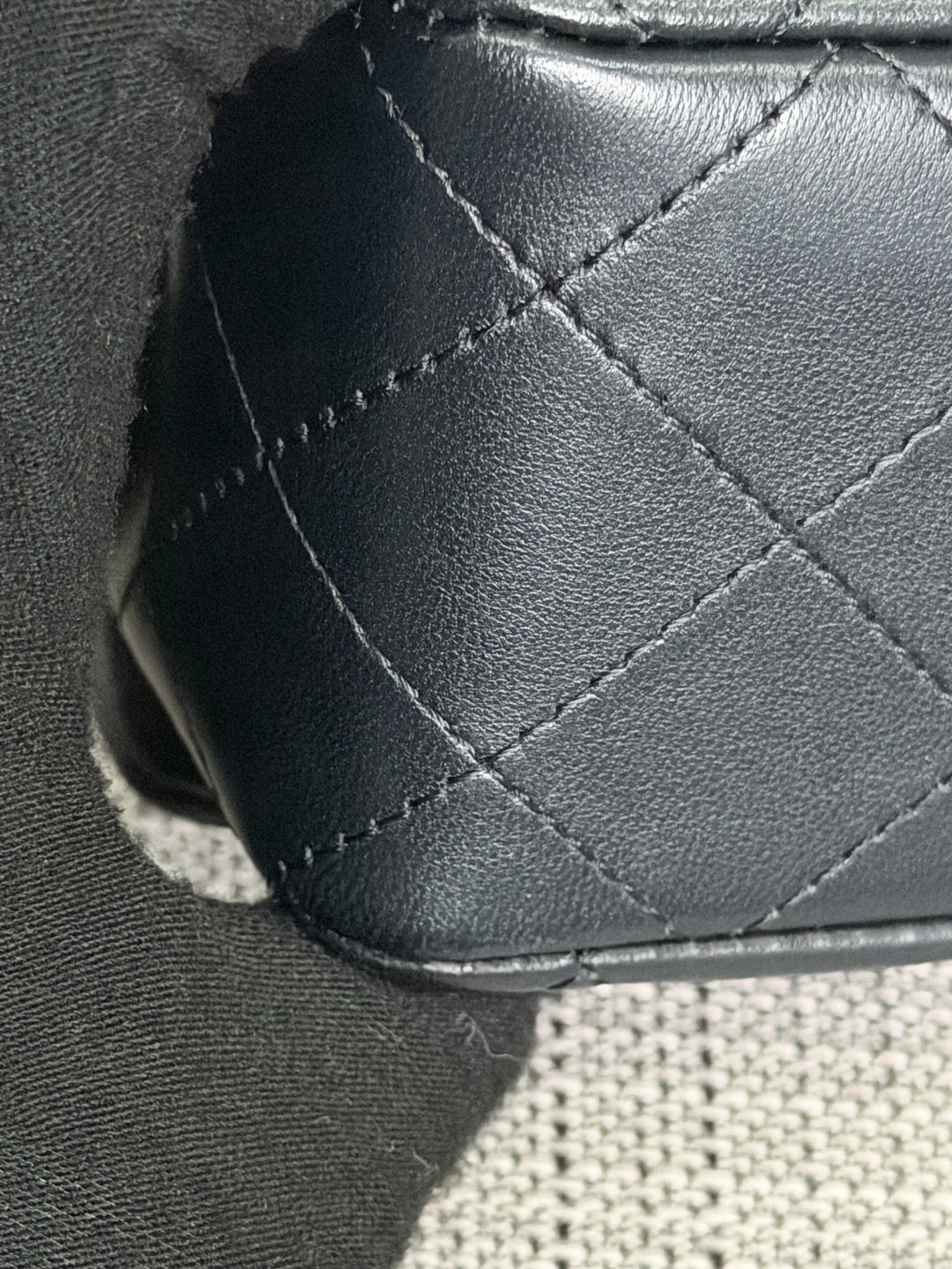 CHANEL Black Lambskin LGHW Mini Rectangular Flap Bag 2025