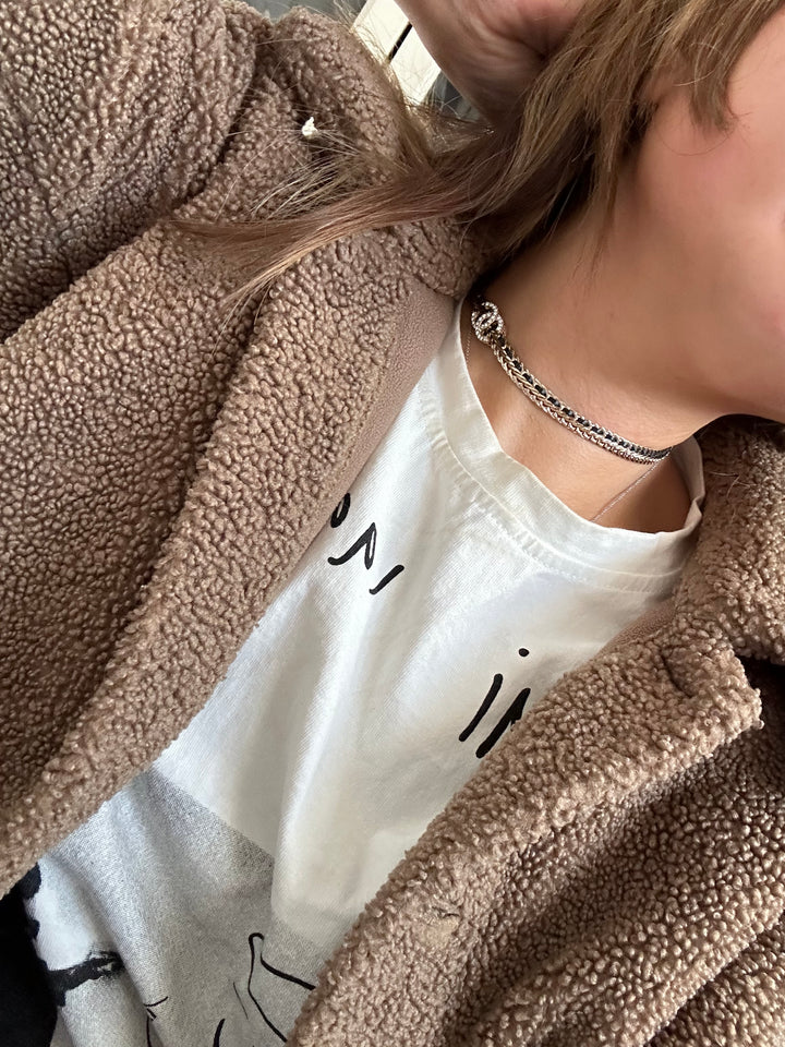Chanel Chain Tie Choker Gold Tone Necklace