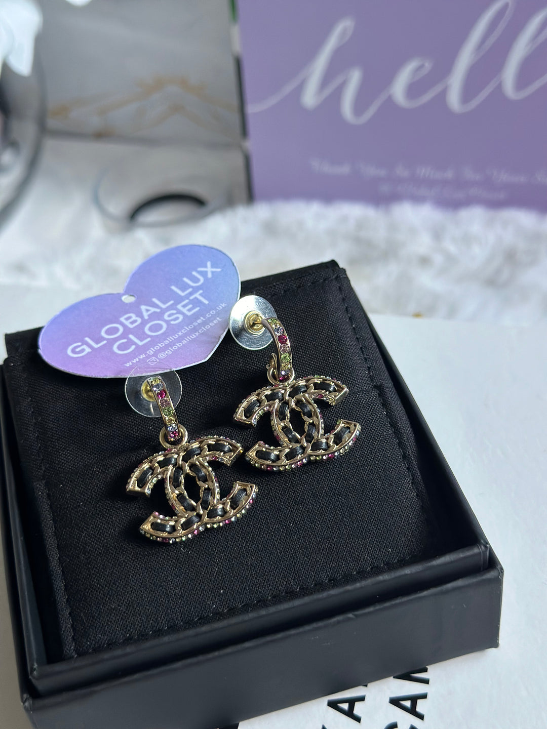 Chanel 21P Multi Colours Gems LGHW Earrings