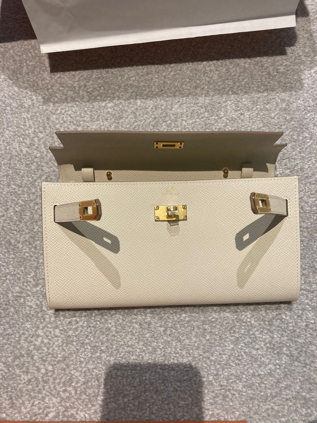 Hermes Kelly To go in Craiae Epsom leather with Gold Hardware