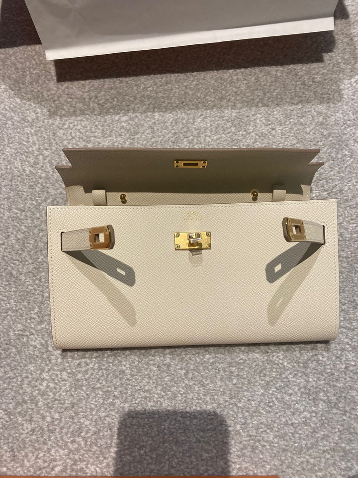 Hermes Kelly To go in Craiae Epsom leather with Gold Hardware