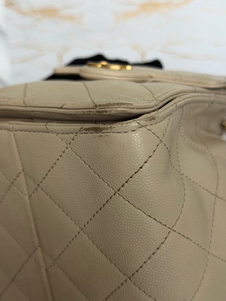 CHANEL Beige Caviar Aged GHW 25 Hobo Bag size SMALL 2025 25S collection
