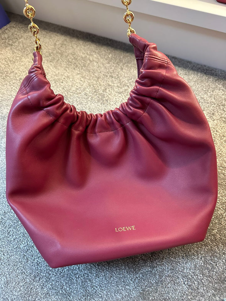 LOEWE Small Leather Squeeze Top-Handle Bag