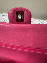 Load image into Gallery viewer, CHANEL 21C collection series 30 Barbie Pink Caviar LGHW Medium Timeless Classic Double Flap Bag
