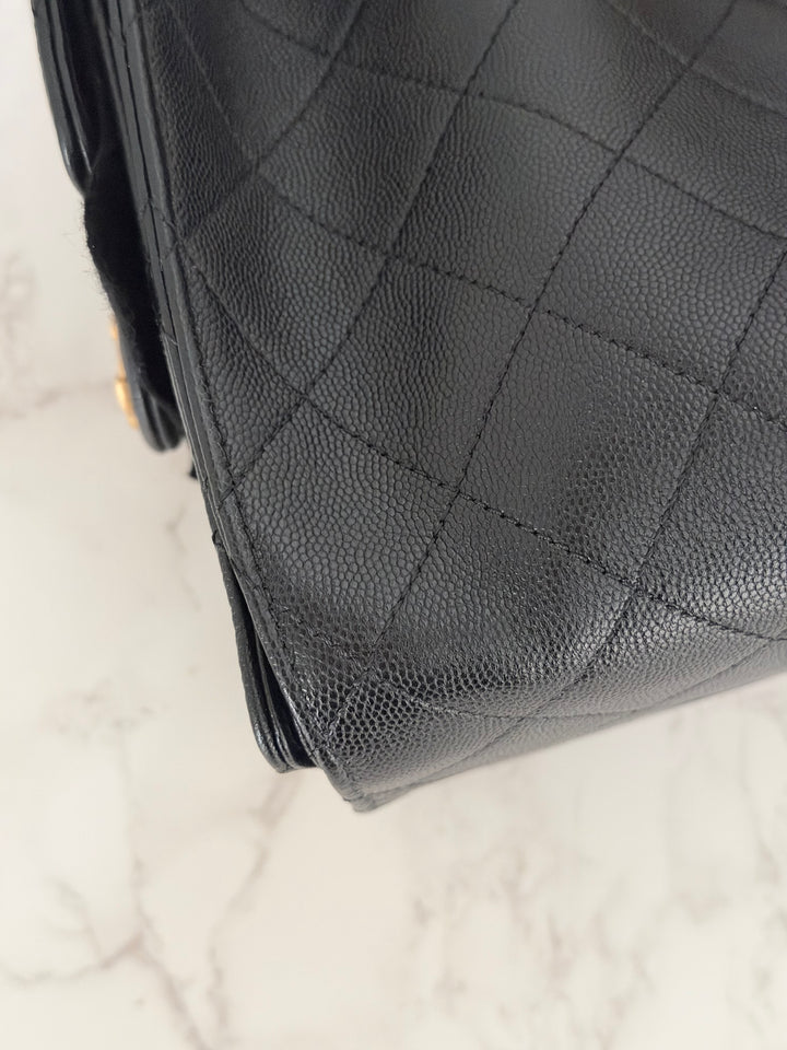 CHANEL 25 2025 size SMALL in Black Caviar Aged GHW Hobo Bag